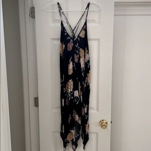 Blank floral Strappy Dress